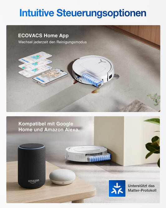 ECOVACS DEEBOT T80 Omni Saugroboter Weiß