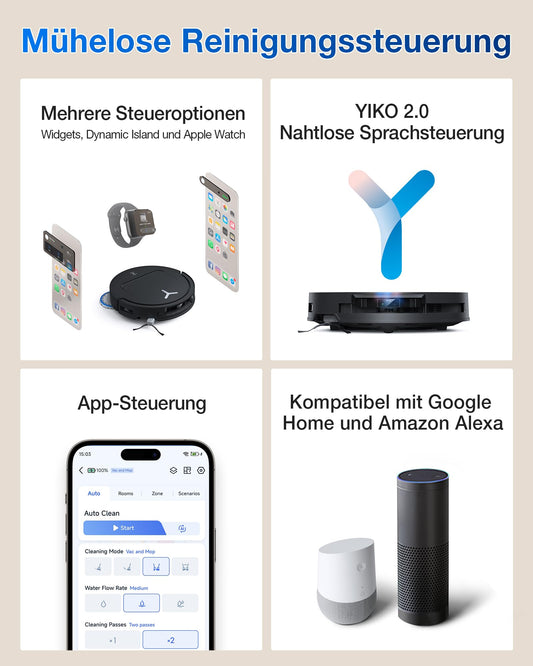 ECOVACS DEEBOT T50 Omni Saugroboter 15000Pa, Wischfunktion
