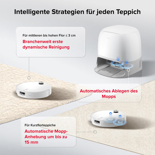 Roborock Qrevo Curv 2 Pro Saugroboter Weiß